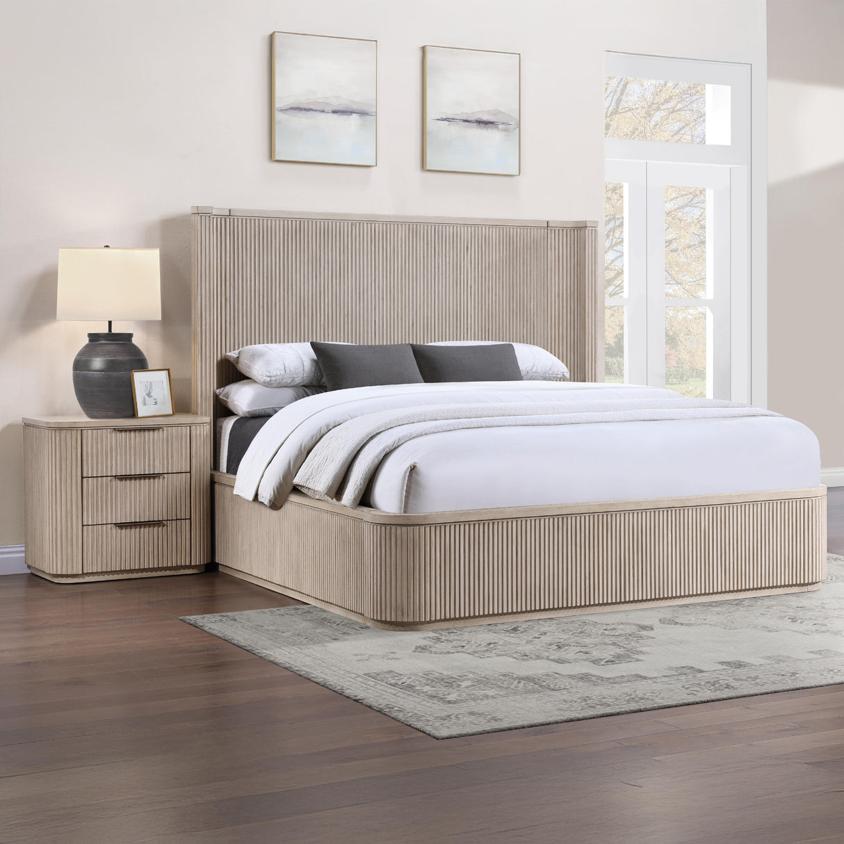  Steve Silver Furniture Henry HEN900TNS Sand Nightstand w/ USB-C IMAGE 10