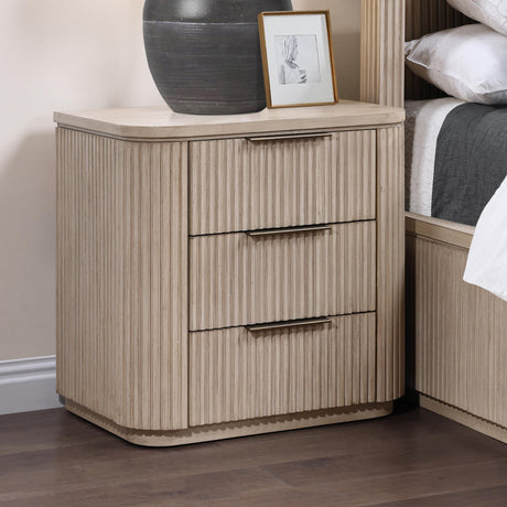  Steve Silver Furniture Henry HEN900TNS Sand Nightstand w/ USB-C IMAGE 9