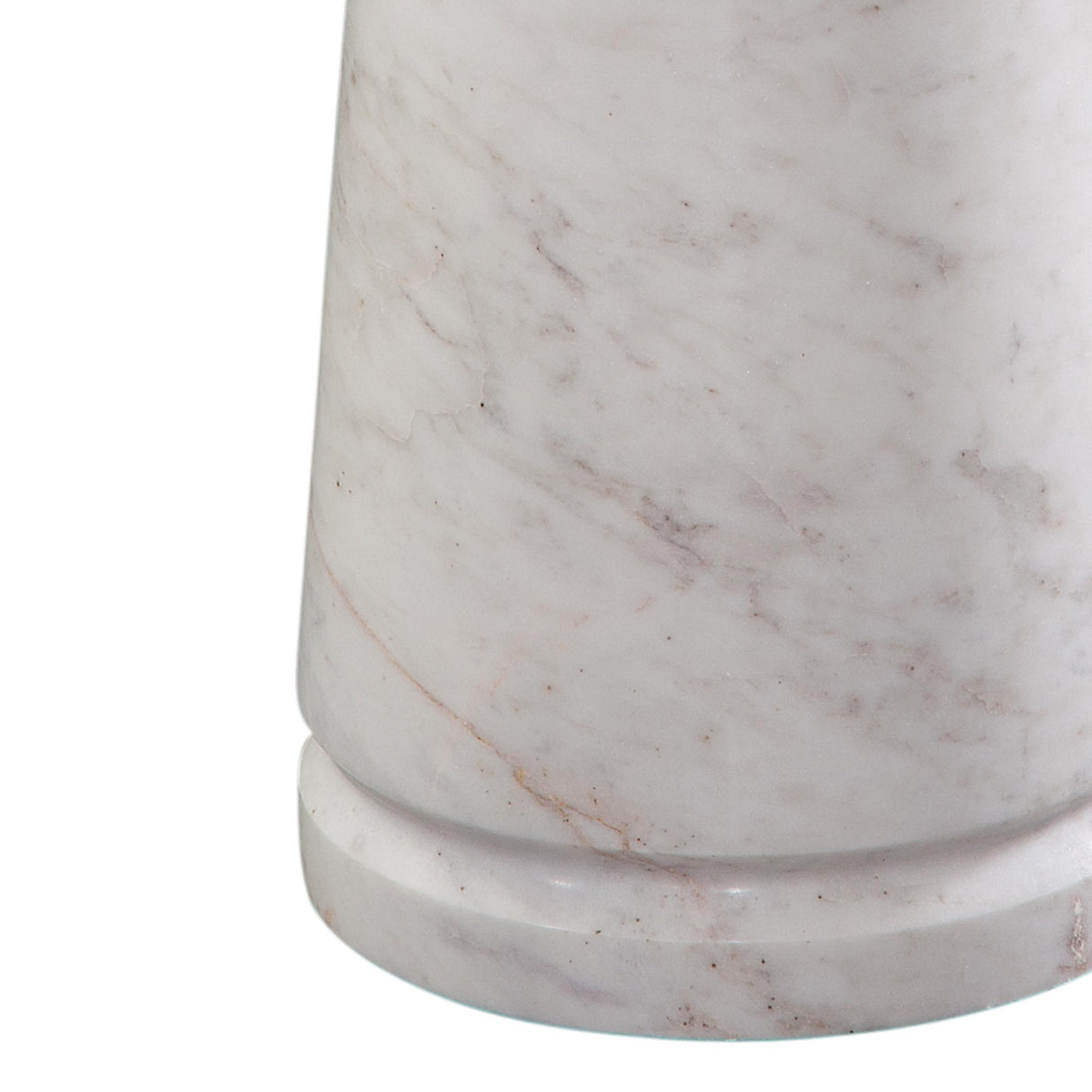  Steve Silver Furniture Joni JN180TWE Talita White Marble End Table IMAGE 3