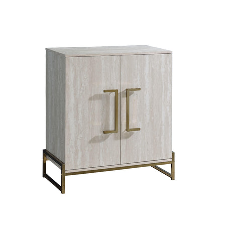  Steve Silver Furniture Larkin LK100SV Faux Marble Wine Cabinet IMAGE 1