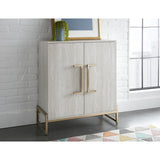  Steve Silver Furniture Larkin LK100SV Faux Marble Wine Cabinet IMAGE 7
