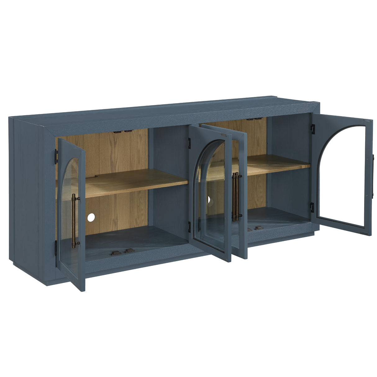  Steve Silver Furniture Magnolia MM520BSV Blue Server IMAGE 3