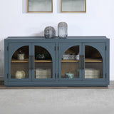  Steve Silver Furniture Magnolia MM520BSV Blue Server IMAGE 4