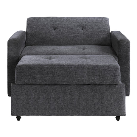  Steve Silver Furniture Noah NOA800GCT Gray Chair w/ Twin Sleeper IMAGE 3