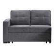  Steve Silver Furniture Noah NOA800GL Grey Pullout Loveseat IMAGE 1