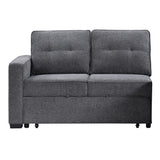  Steve Silver Furniture Noah NOA800GL Grey Pullout Loveseat IMAGE 1