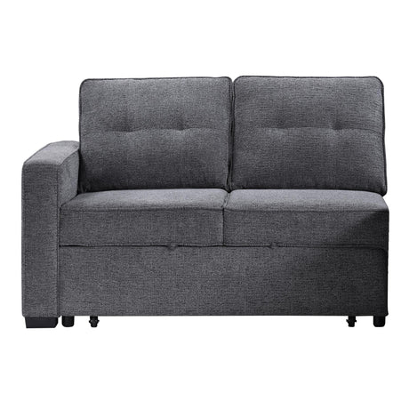  Steve Silver Furniture Noah NOA800GL Grey Pullout Loveseat IMAGE 1