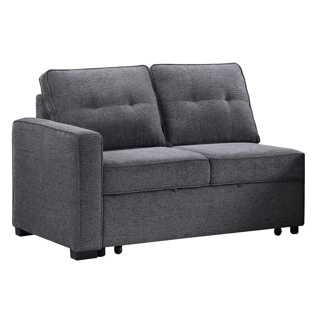  Steve Silver Furniture Noah NOA800GL Grey Pullout Loveseat IMAGE 3