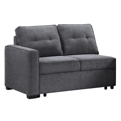  Steve Silver Furniture Noah NOA800GL Grey Pullout Loveseat IMAGE 3