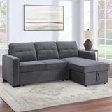  Steve Silver Furniture Noah NOA800GL Grey Pullout Loveseat IMAGE 5