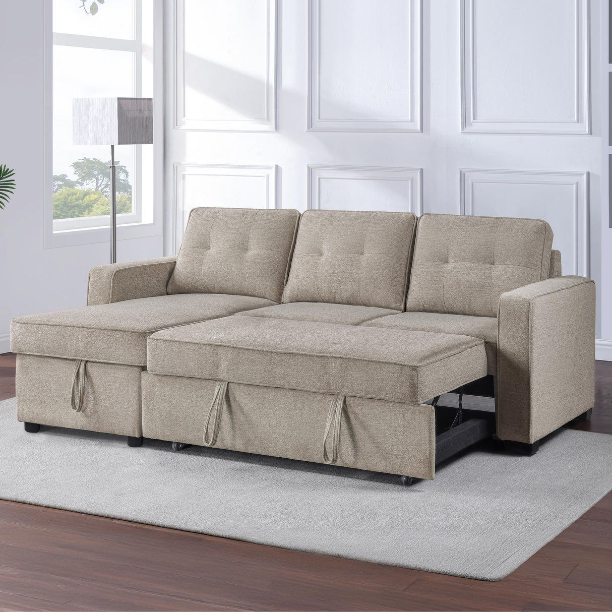  Steve Silver Furniture Noah NOA800NL Brown Pullout Loveseat IMAGE 10