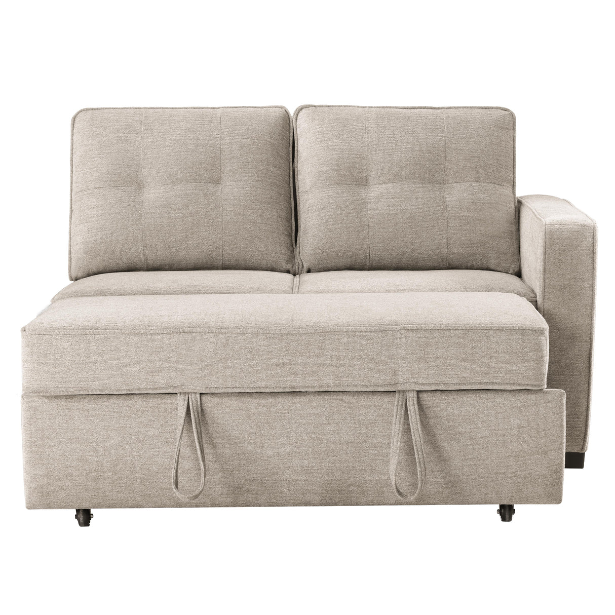  Steve Silver Furniture Noah NOA800NL Brown Pullout Loveseat IMAGE 2