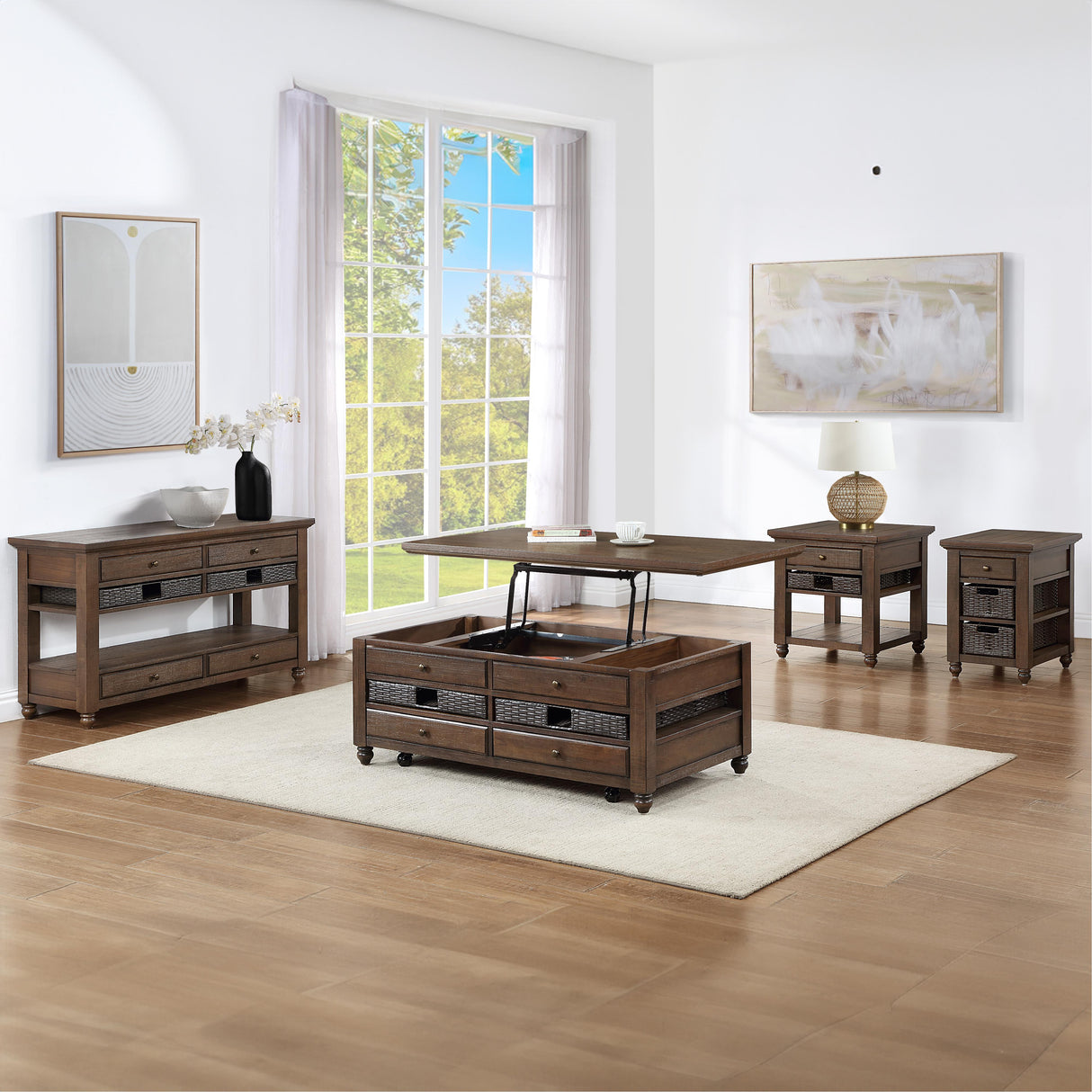  Steve Silver Furniture Oliver OVR100S Sofa Table IMAGE 11