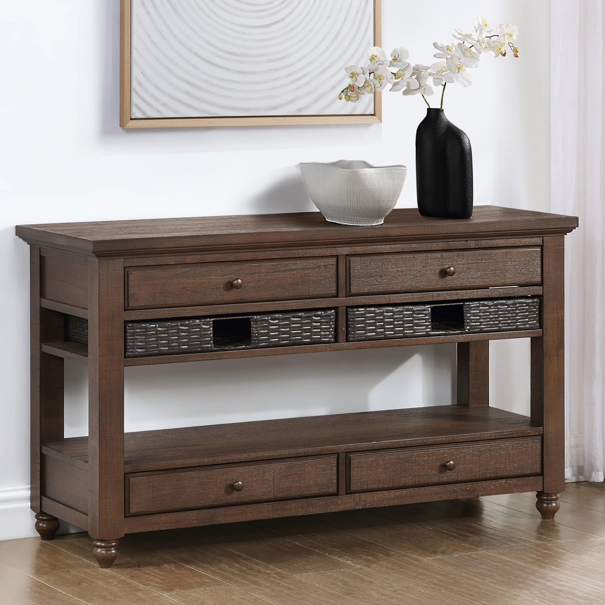  Steve Silver Furniture Oliver OVR100S Sofa Table IMAGE 9