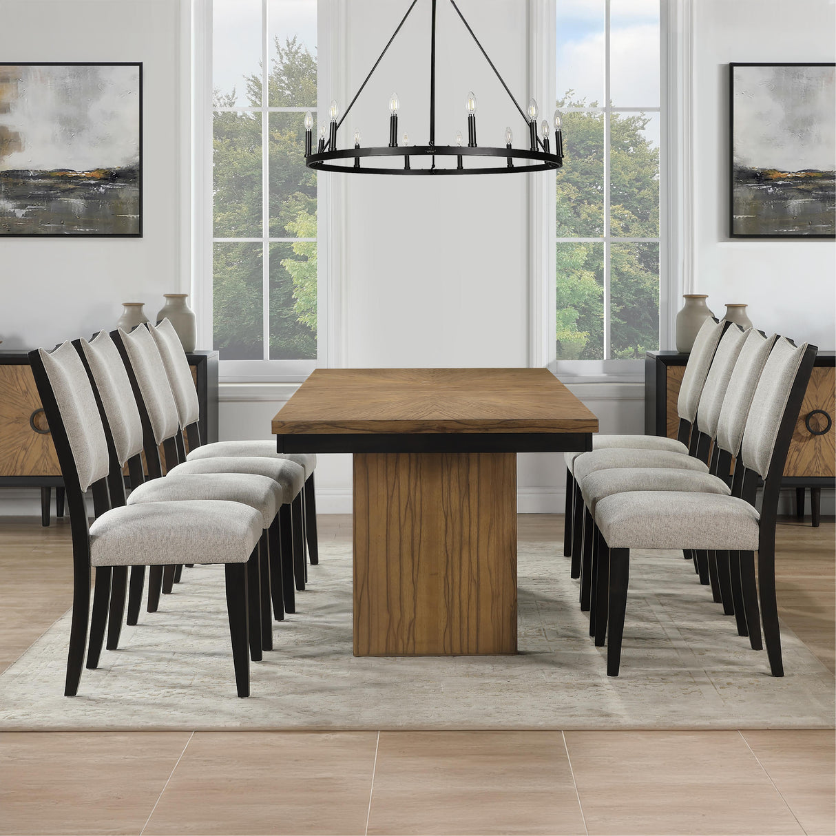  Steve Silver Furniture Roatan RTN500-TTTB 80-96" Table with 16-inch Leaf IMAGE 13