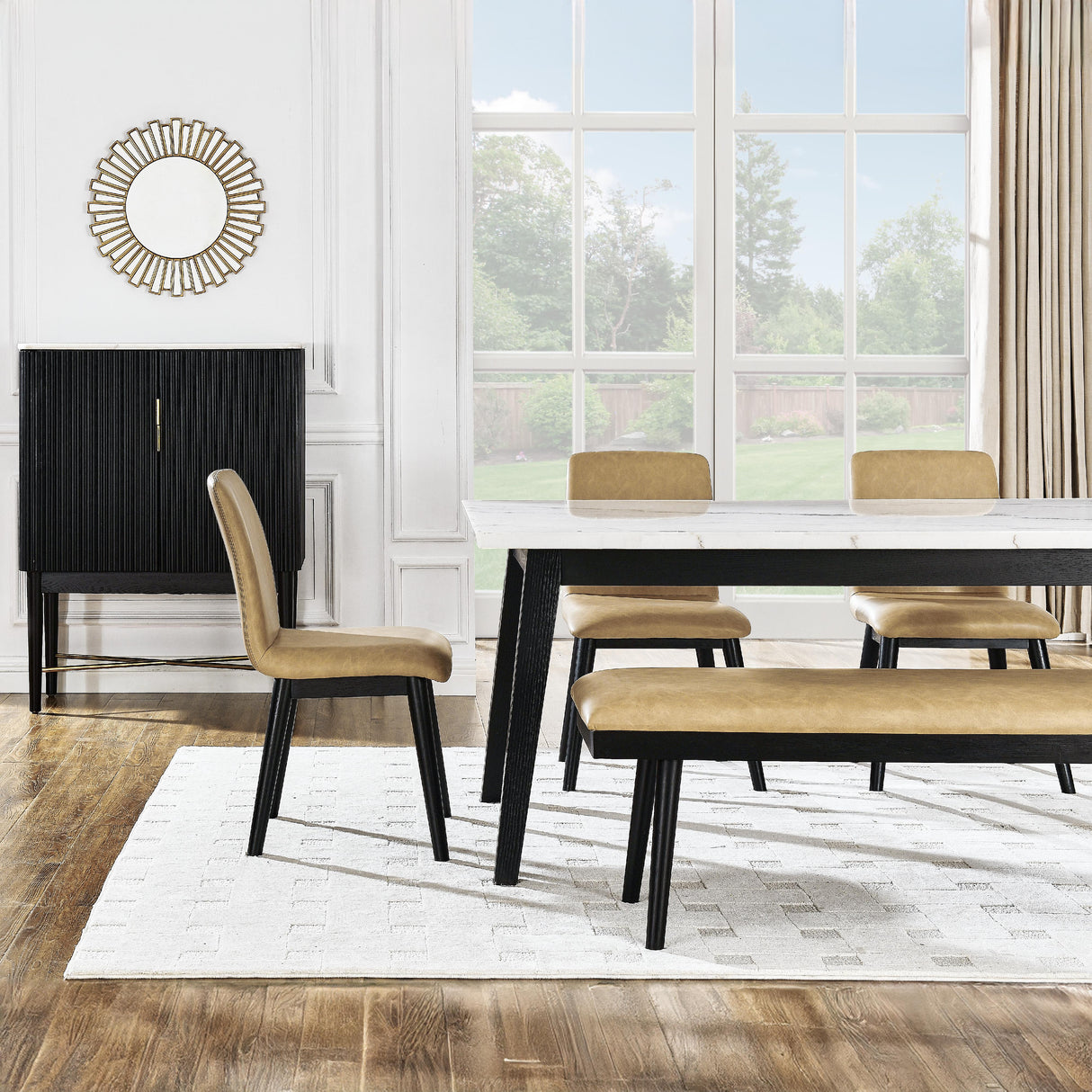  Steve Silver Furniture Vida-Black VD500K-D6PC Brown Server IMAGE 11