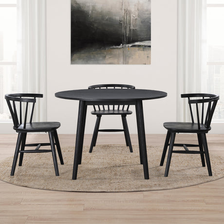  Steve Silver Furniture Willow WIL500KT Black Round Table IMAGE 8