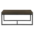  Steve Silver Furniture Yukon YU5028NT Rectangle Nesting Table and Stool IMAGE 1