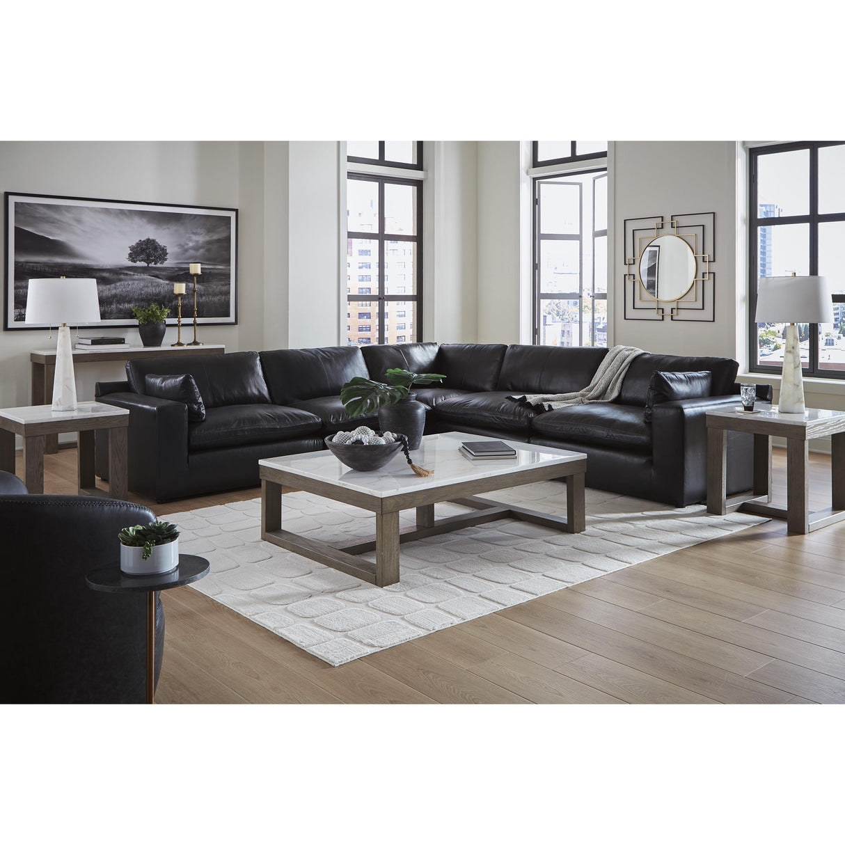  Signature Design by Ashley Emilia 30902S4 5 pc Sectional IMAGE 4