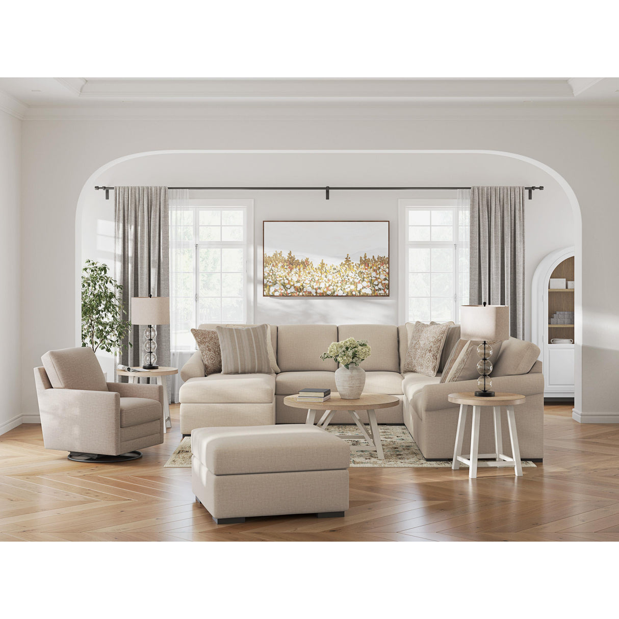  Benchcraft LadyMae 5940408 Oversized Accent Ottoman IMAGE 7