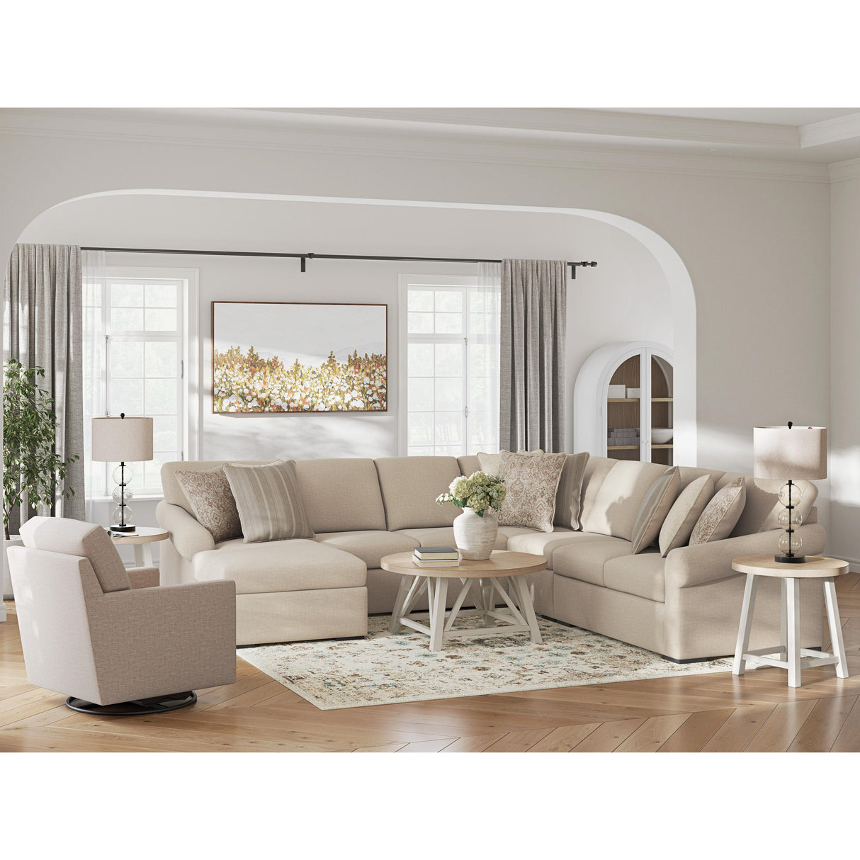  Benchcraft LadyMae 59404S8 5 pc Sectional with Chaise IMAGE 3