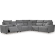  Signature Design by Ashley Modmax 65906S10 6 pc Power Reclining Sectional IMAGE 1