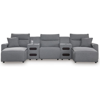  Signature Design by Ashley Modmax 65906S15 5 pc Power Reclining Sectional with Chaise IMAGE 1
