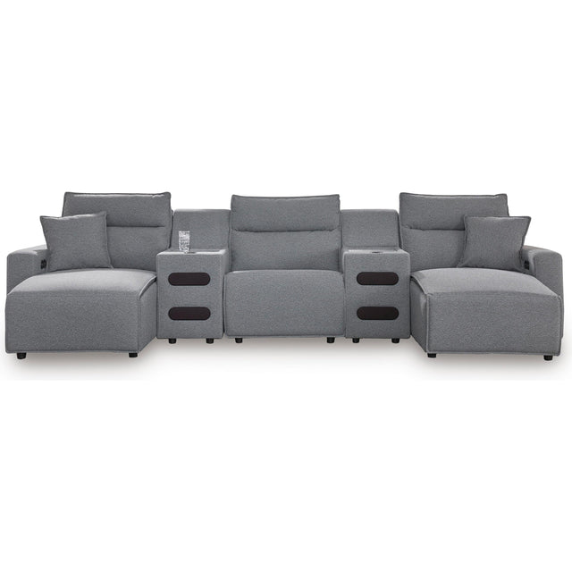  Signature Design by Ashley Modmax 65906S15 5 pc Power Reclining Sectional with Chaise IMAGE 1