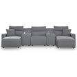  Signature Design by Ashley Modmax 65906S16 5 pc Power Reclining Sectional with Chaise IMAGE 1