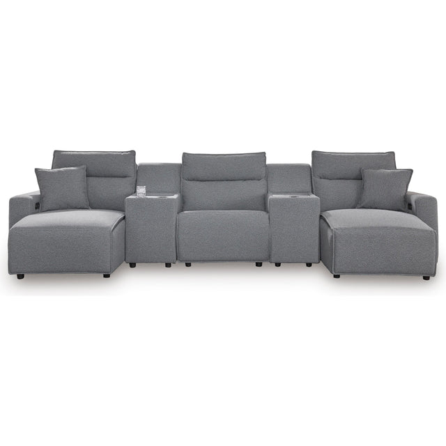  Signature Design by Ashley Modmax 65906S16 5 pc Power Reclining Sectional with Chaise IMAGE 1