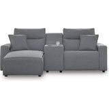  Signature Design by Ashley Modmax 65906S17 3 pc Power Reclining Sectional with Chaise IMAGE 1