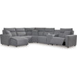  Signature Design by Ashley Modmax 65906S19 6 pc Power Reclining Sectional with Chaise IMAGE 1