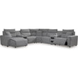 Signature Design by Ashley Modmax 65906S20 7 pc Power Reclining Sectional with Chaise IMAGE 1