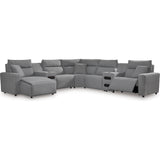  Signature Design by Ashley Modmax 65906S20 7 pc Power Reclining Sectional with Chaise IMAGE 1