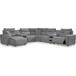  Signature Design by Ashley Modmax 65906S20 7 pc Power Reclining Sectional with Chaise IMAGE 1