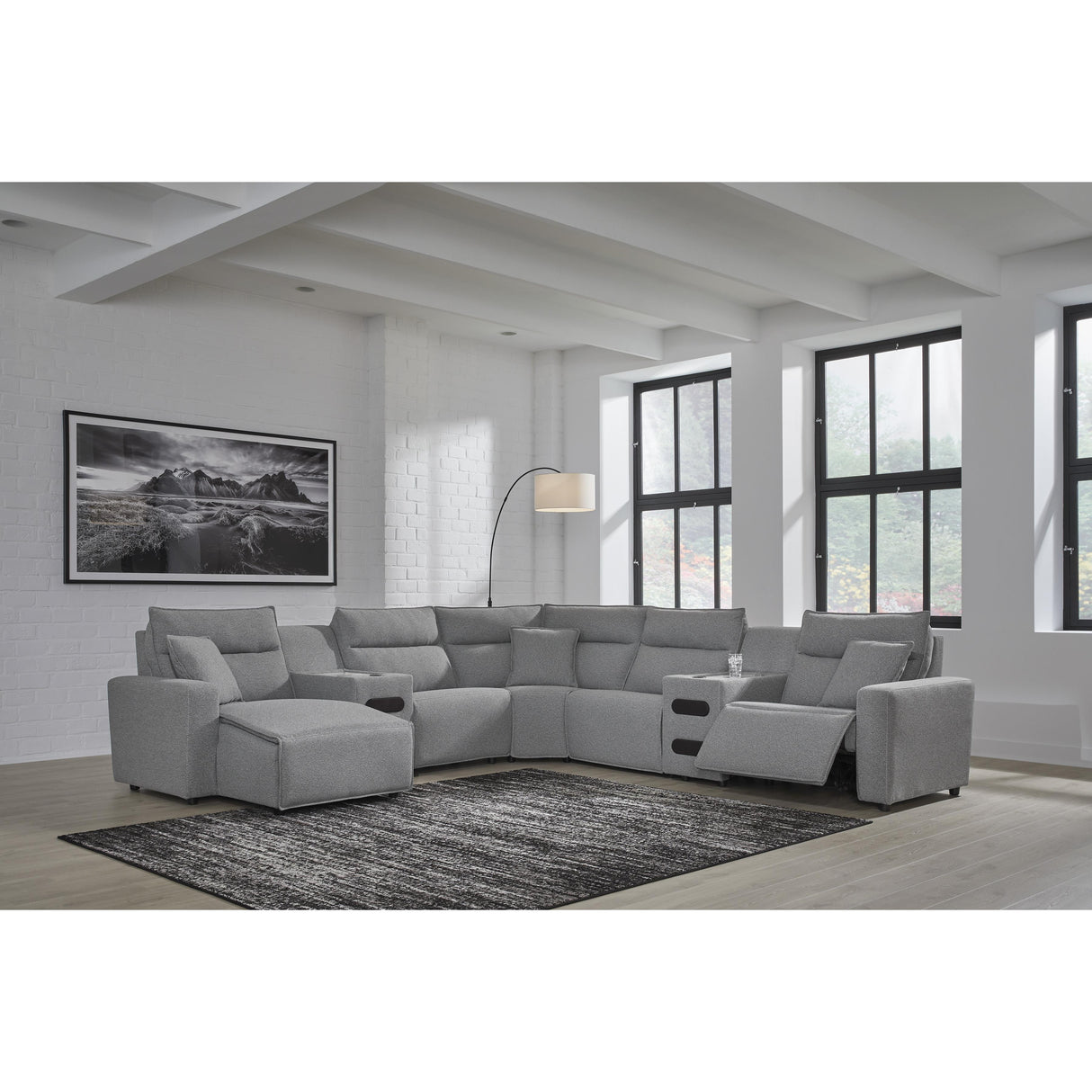  Signature Design by Ashley Modmax 65906S20 7 pc Power Reclining Sectional with Chaise IMAGE 6