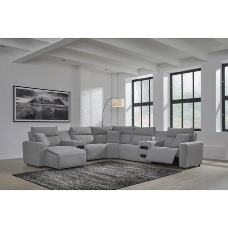  Signature Design by Ashley Modmax 65906S20 7 pc Power Reclining Sectional with Chaise IMAGE 6
