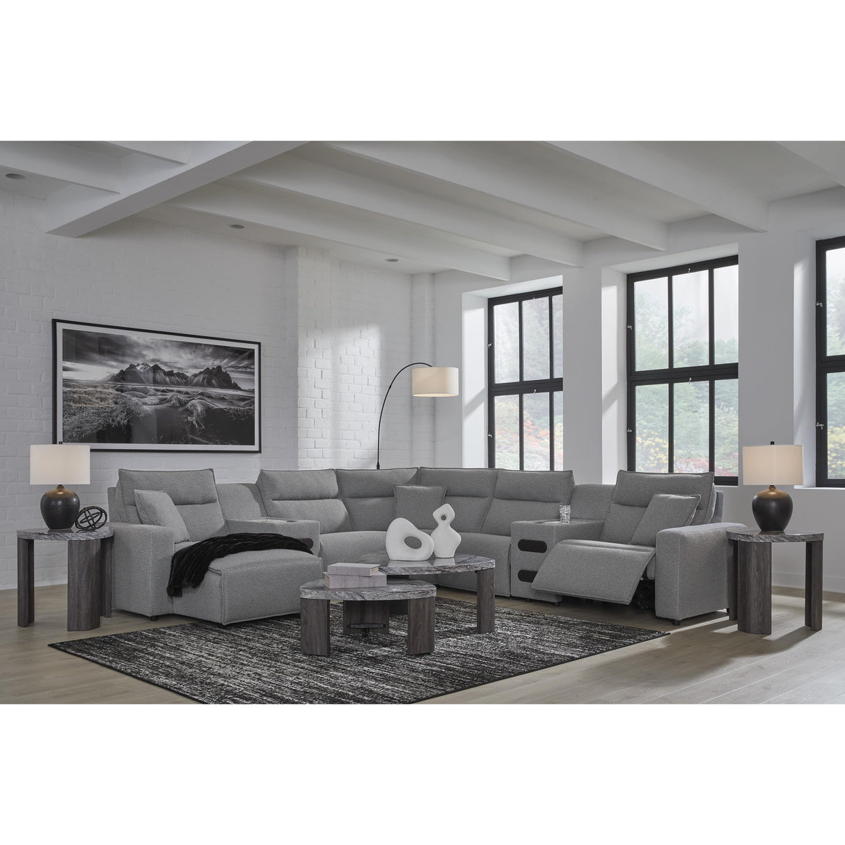  Signature Design by Ashley Modmax 65906S20 7 pc Power Reclining Sectional with Chaise IMAGE 7