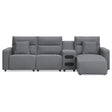  Signature Design by Ashley Modmax 65906S24 4 pc Reclining Sectional with Chaise and Audio Console IMAGE 1
