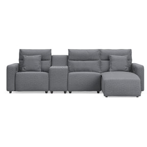  Signature Design by Ashley Modmax 65906S26 4 pc Reclining Sectional with Chaise and Storage Console IMAGE 1
