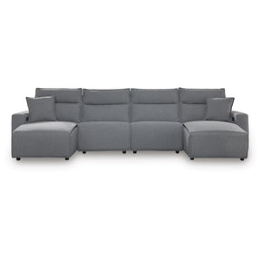 Signature Design by Ashley Modmax 65906S37 4 pc Reclining Sectional with Double Chaise IMAGE 1