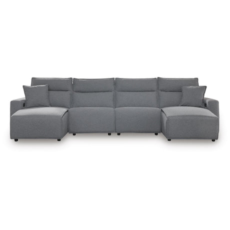  Signature Design by Ashley Modmax 65906S37 4 pc Reclining Sectional with Double Chaise IMAGE 1