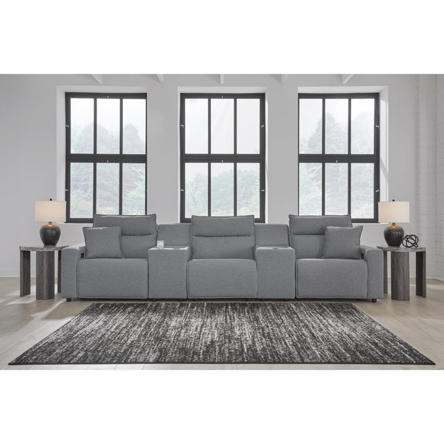  Signature Design by Ashley Modmax 65906S39 5 pc Reclining Sectional with Storage Consoles IMAGE 1