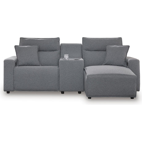  Signature Design by Ashley Modmax 65906S4 3 pc Power Reclining Sectional with Chaise IMAGE 1