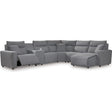  Signature Design by Ashley Modmax 65906S6 6 pc Power Reclining Sectional with Chaise IMAGE 1