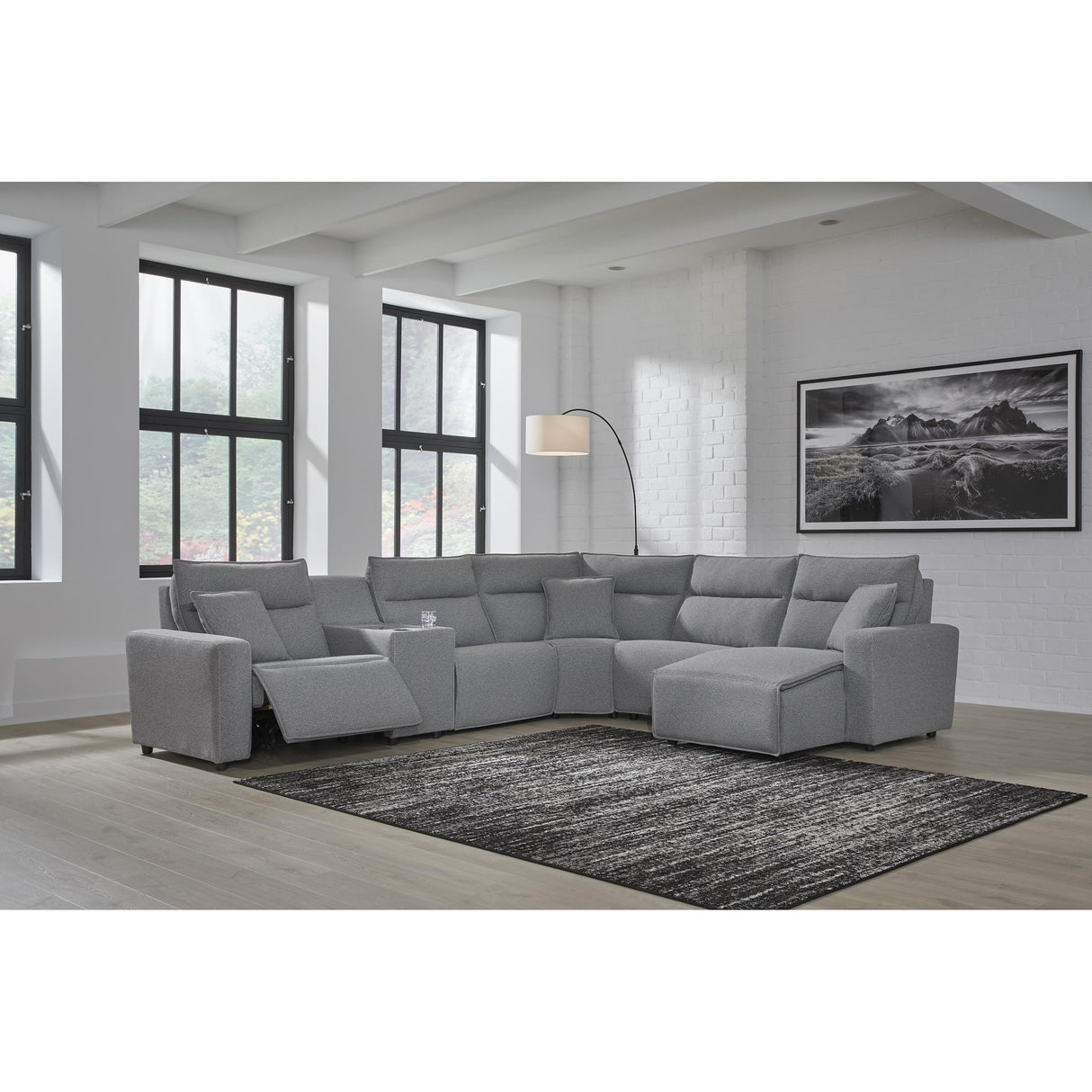  Signature Design by Ashley Modmax 65906S6 6 pc Power Reclining Sectional with Chaise IMAGE 5