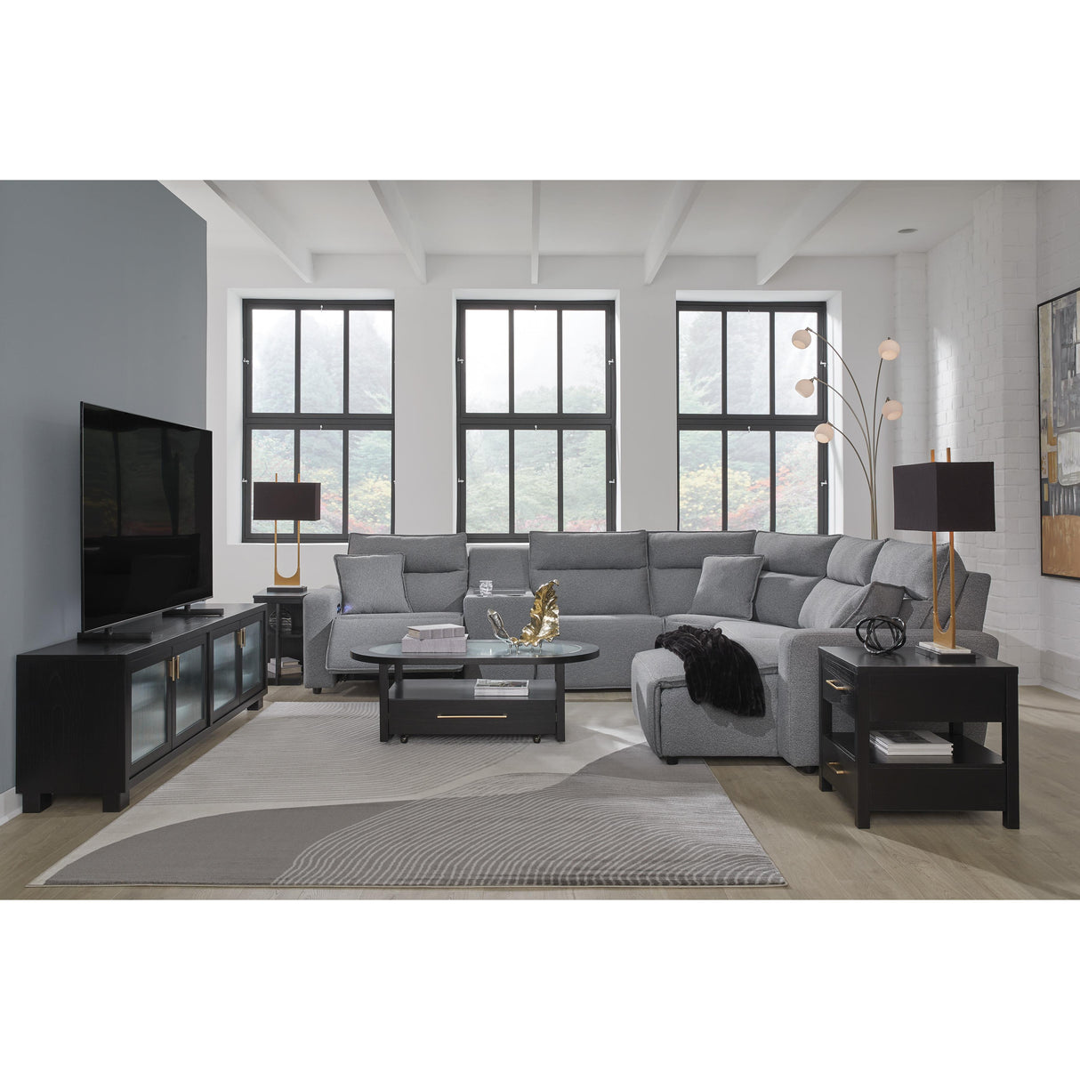  Signature Design by Ashley Modmax 65906S6 6 pc Power Reclining Sectional with Chaise IMAGE 7