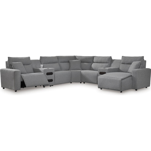  Signature Design by Ashley Modmax 65906S7 7 pc Power Reclining Sectional with Chaise IMAGE 1
