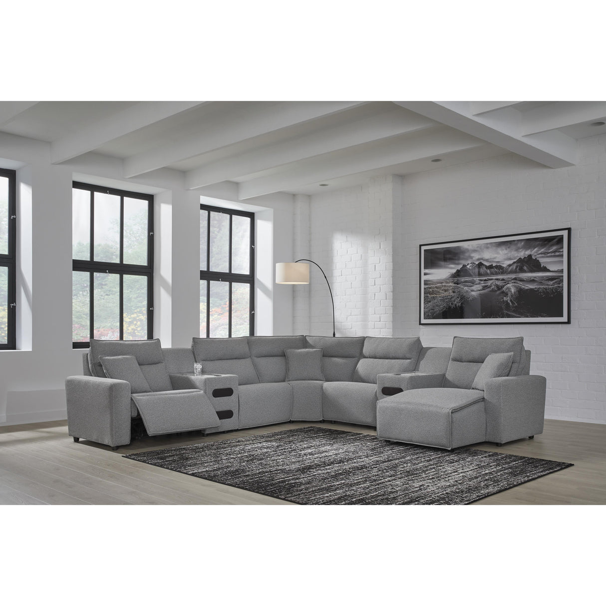  Signature Design by Ashley Modmax 65906S7 7 pc Power Reclining Sectional with Chaise IMAGE 6