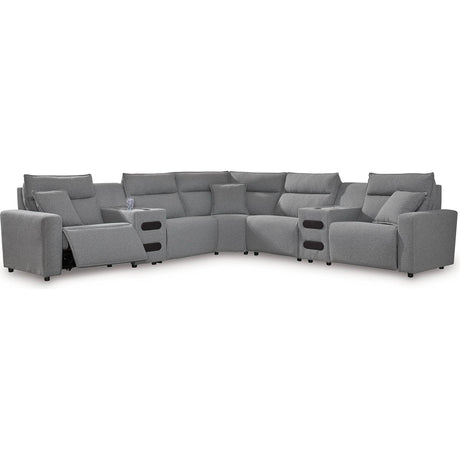  Signature Design by Ashley Modmax 65906S9 7 pc Power Reclining Sectional with Chaise IMAGE 1